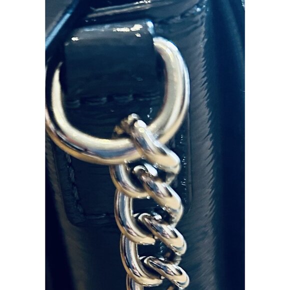 KATE SPADE NEW YORK Beacon Court Jeanne Satchel Bag Gray Patent Leather - Picture 3 of 14